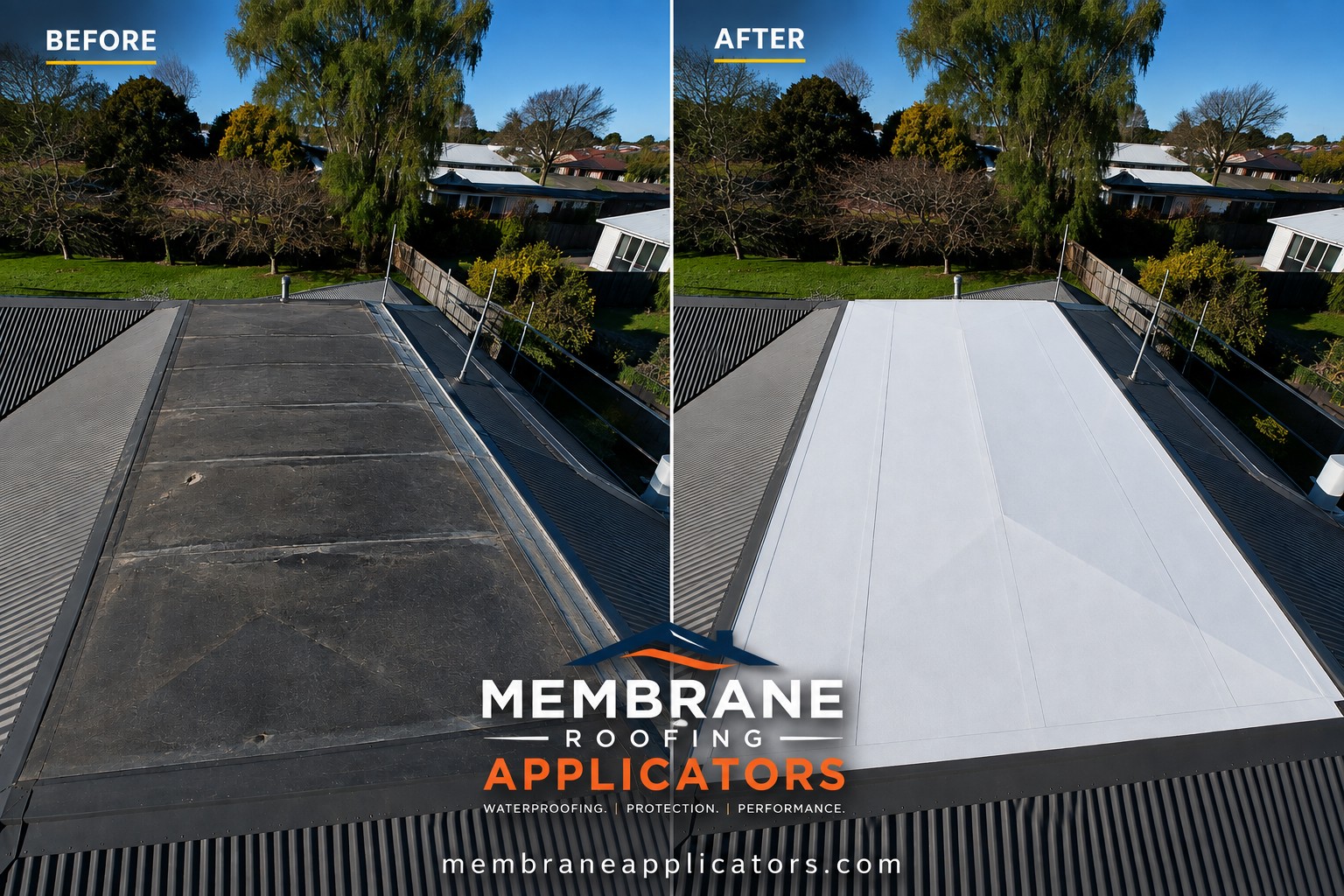 Butynol flat roof repairs and waterproofing in Christchurch