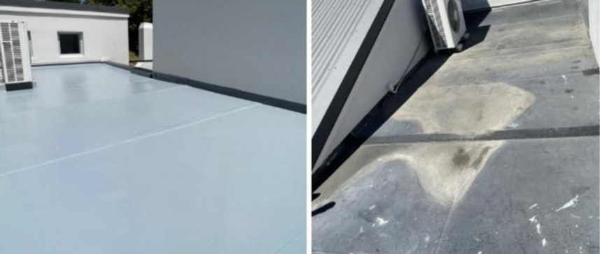 Butynol membrane roofing project - professional flat roof installation NZ